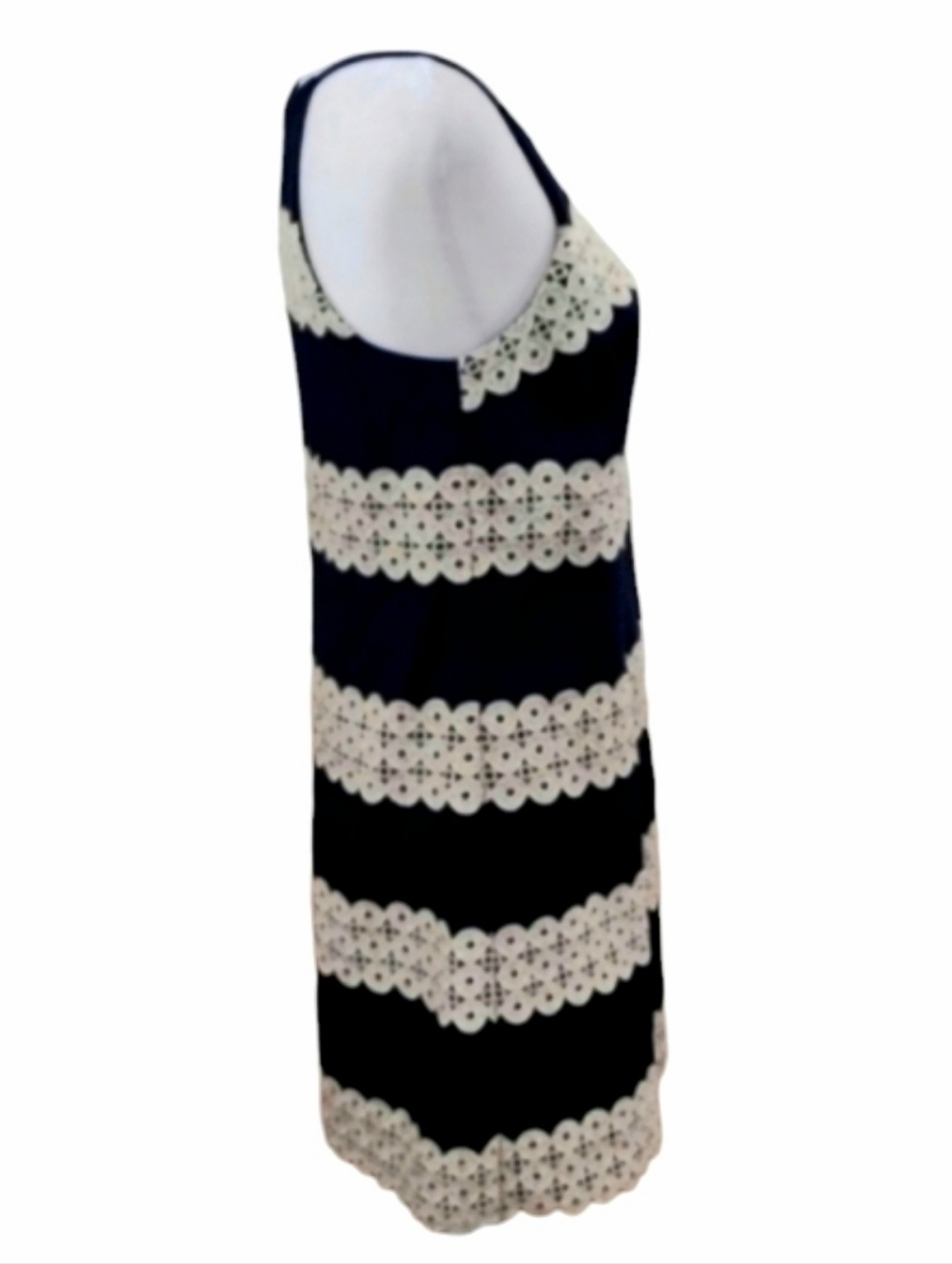 Lilly Pulitzer Annabelle Shift Dress in True Navy Stripe Size 2 - Picture 11 of 13